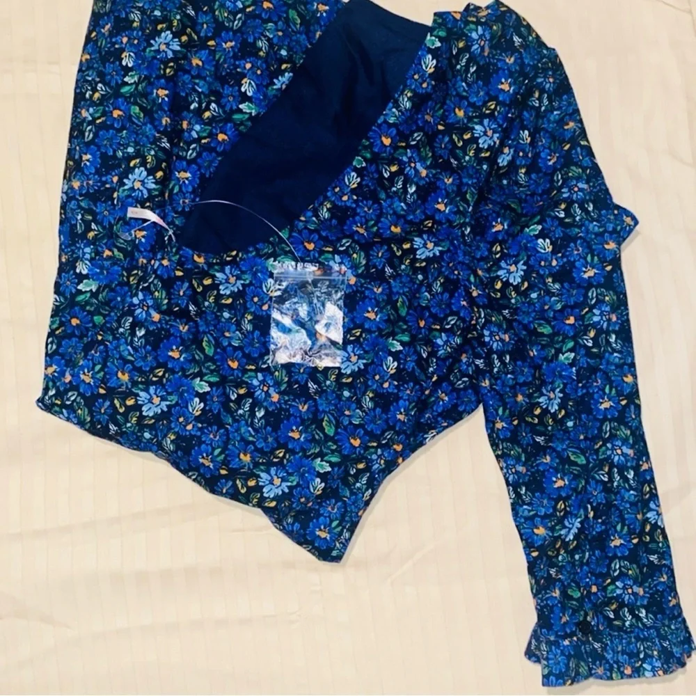 Free People Backless Blue Floral Dress - Picture 5 of 5